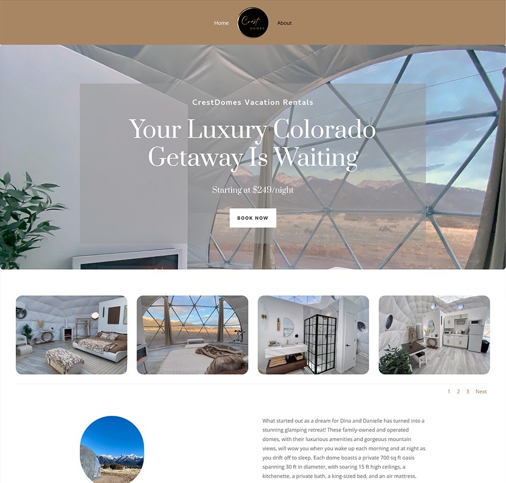 crestdomes-website Crest Domes Website