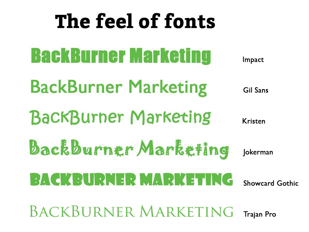the feel of fonts