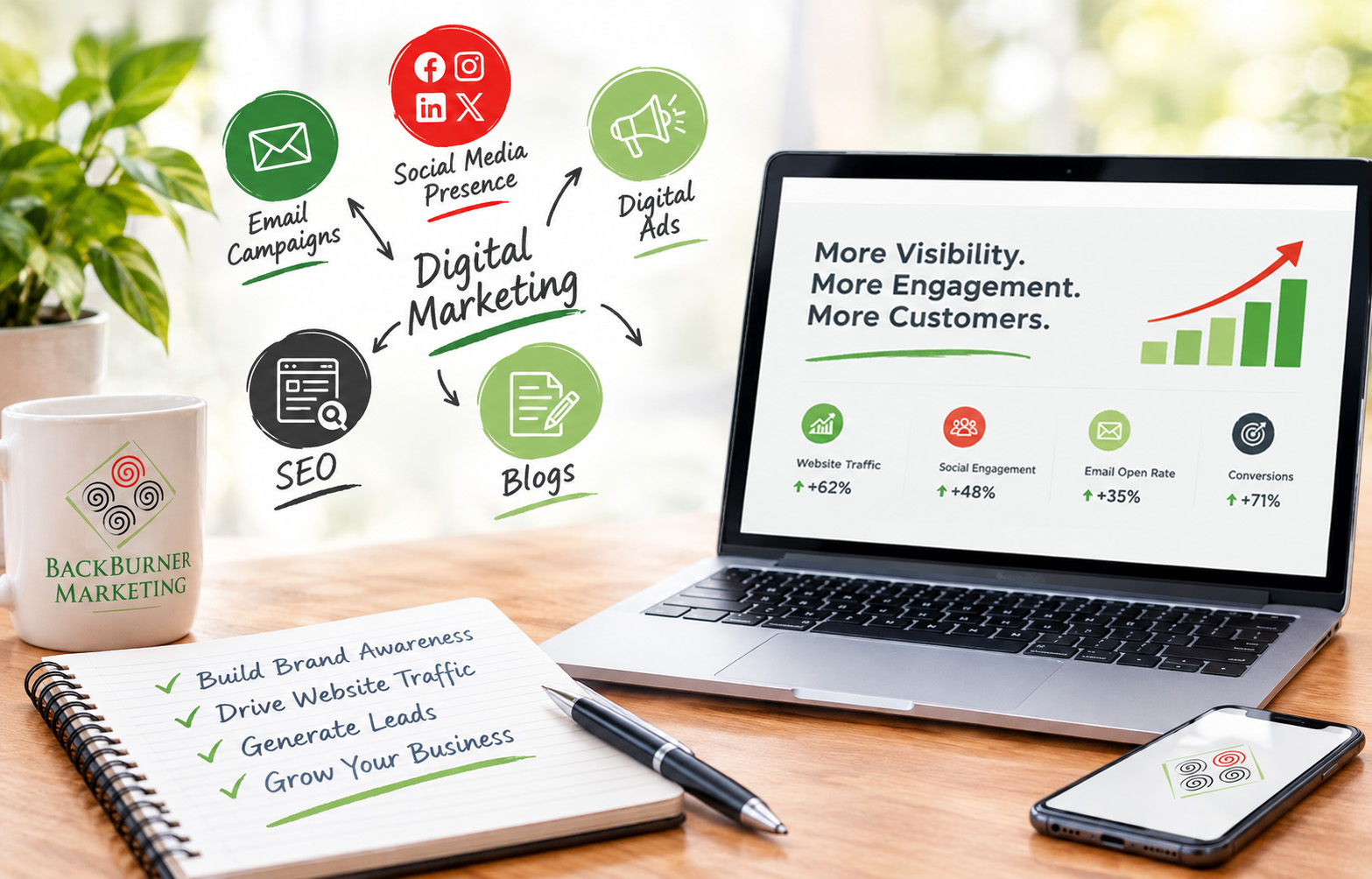 digital-marketing Digital Marketing by BackBurner Marketing